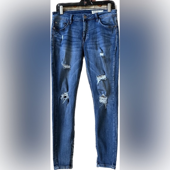 Pistola distressed jeans zipper hems 30 x 26” ankle - Picture 1 of 9